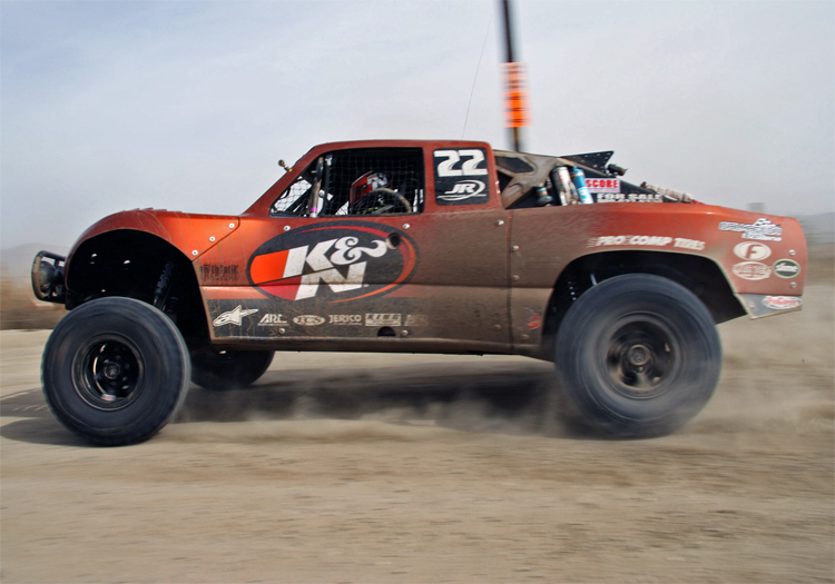 The KN Sponsored No 22 Trophy Truck at the 41st Annual SCORE Baja 1000 in