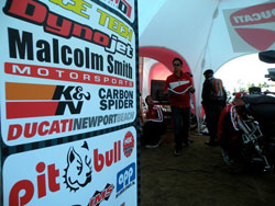Dicati booth at the annual race at Pikes Peak Colorado.