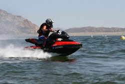 Renee Hill finnished first in Moto 2 at 2013 ISJBA Jettribe West Coast Series Lake Perris Open.