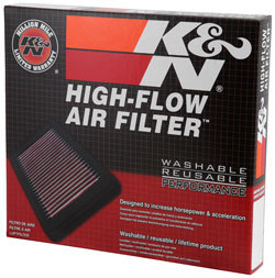 K&N Replacement Air Filter packaging for Ford Fusion and Lincoln MKZ