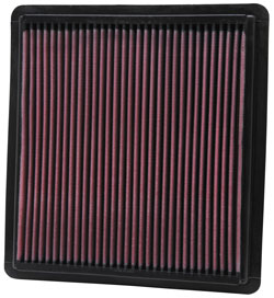 K&N air filter for 2005 to 2009 Ford Mustang GT models with a 4.6L V8