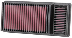 K&N replacement diesel air filter for 2011-2016 Ford Super Duty models equipped with the 6.7L engine