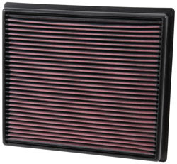The replacement K&N air filter, number 33-5017, will fit the stock air filter box of 2014-2016 Toyota Tundra and Sequoia models equipped with either the 5.7L or 4.6L V8 engine