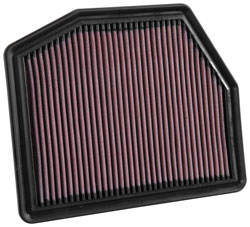 The K&N 33-5036 air filter is designed for 2014-2015 Nissan Pathfinders and Infiniti QX60.