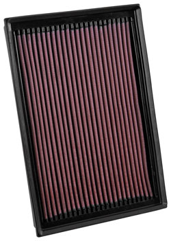 K&N air filters are manufactured from multiple layers of oiled cotton filter media