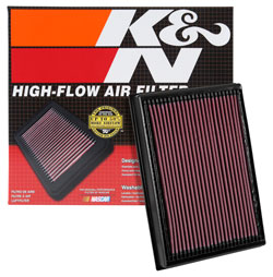 K&N air filters are direct replacements for OEM filters
