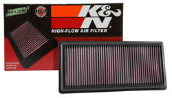 K&N replacement filters are true drop-in products with performance gains