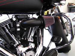 K&N 57-1122 intake on a Harley