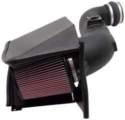 K&N's 57-3057 air intake system for GMC Sierra and Chevrolet Silverado 2500 and 3500