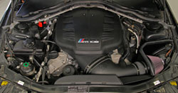 K&N 63-1116 AirCharger intake system installed on a 2011 BMW M3 4.0L S65 V8