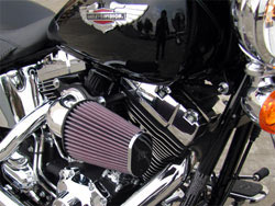 Washable filter element in the AirCharger intake