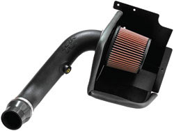 K&N's 63-1560 air intake system for the Dodge Caliber SRT with a 2.4 liter turbo engine