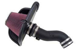 The 2014-2016 Jeep Cherokee 3.2L K&N intake includes an application specific air filter heat shield