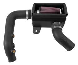 The K&N air intake for 2013-2014 Fiat 500 Abarth 1.4L turbo models