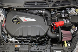 Roto-molded air intake tubes, like the one used in the 2014 Ford Fiesta ST intake system, allow K&N designers to maximize use of tight spaces under the hood of modern cars