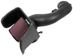 The K&N 63-2597 AirCharger Intake boosts low-RPM torque on the 6.7L Powerstroke