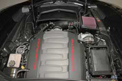 The K&N air intake system for 2014-2015 Chevrolet Corvette Stingray