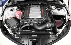K&N 63-3092 intake system installed on 2016 Chevrolet Camaro
