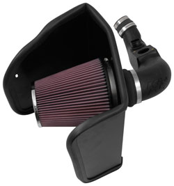 The K&N 63-3095 intake includes a heat shield that installs into the original air box space.