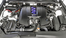 The K&N 63-9038 air intake replaces the factory air filter and air intake tubing.