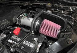 K&N Air Intake under the hood of Honda Accord 3.5L