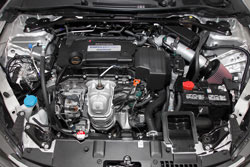K&N Air Intake under the hood of a Honda Accord 2.4L