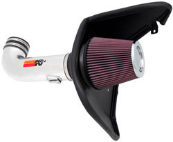 K&N's 69-4519TP air intake system for the 2010, 2011, 2012, 2013, 2014 and 2015 Chevrolet Camaro with a 6.2 liter V8 engine