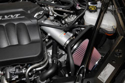 K&N Air Intake under the hood of 2013 and 2014 Chevrolet Impala 3.6L