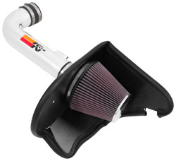 The K&N 69-4535TP air intake includes a washable and reusable universal clamp-on air filter.