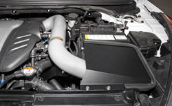 K&N Air Intake under the hood of Hyundai Veloster Turbo