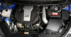 The K&N 69-5316TS Air Intake offers more air to the engine that the factory air filter and intak