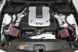 K&N dual air intake 69-7078TS provided an outstanding estimated increase of 14.2 more horsepower on a 2009 Nissan 370Z