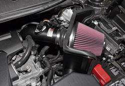 K&N Air Intake under the hood of Toyota Camry 2.5L