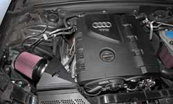 K&N intake can be bolted on to 2009-2013 Audi A4 2.0L models for an incredible boost in horsepower