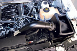 K&N 71-2581 Blackhawk Induction air intake system installed into a Ford F-150