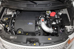 K&N Air Intake Installed on a 2011 Ford Explorer 3.5L V6.