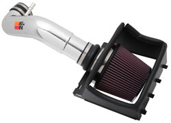 The polished K&N 77-2581KP intake will spruce up the engine bays of 2011-2014 F-150s with the 5.