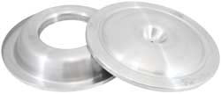 Oversized K&N 16” round outside diameter spun air cleaner top / base kit is primarily intended for racing