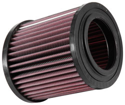 The layered and oiled cotton filter media in a K&N Filter improves intake airflow
