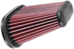 The replacement K&N air filter, number E-0665, will fit the stock air filter box of 2014-2016 Chevrolet C7 Corvette Stingray Models With 6.2-liter V8 Engine