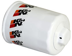 A K&N HP-1010 Wrench Off Oil Filter provides street/track Honda Civic VTEC engine protection