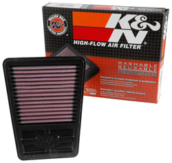 The KA-2414 air filter for the Kawasaki Ninja 250 product and packaging