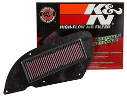 The K&N KY-2911 air filter for Kawasaki and Kymco scooters with box