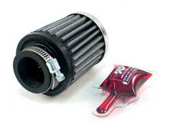 A K&N pod filter and surface sealer
