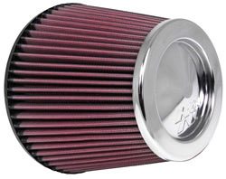 K&N Universal air filter RC-4381 with chrome top