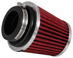The K&N RG-1003RD-L Air Filter features a pliable rubber flange that absorbs vibrations.