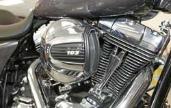 K&N RK-3941 air intake installed on a Harley