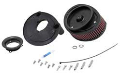 K&N increased power for 2013-2015 Softail models by replacing the stock assembly with an open element high-flow K&N air filter
