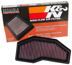 TB-1016 air filter for the 2016 Triumph Speed Triple - filter and box
