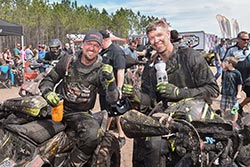 Michael Swift #202 and Kevin Trantham #209 celebrate a 1-2 win after the Wild Boar GNCC Race
